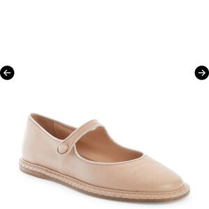 Chloe Beige Mary Jane Flats